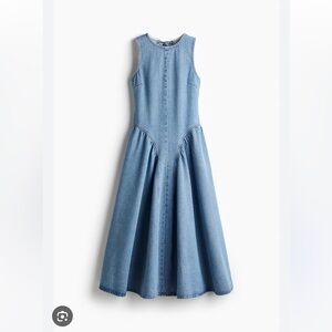 H&M OPEN-BACK DENIM DRESS